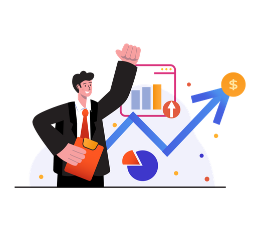 business-growth-illustration-download-in-svg-png-gif-file-formats--successful-strategy-motivation-achieving-goals-leadership-success-pack-illustrations-3658876