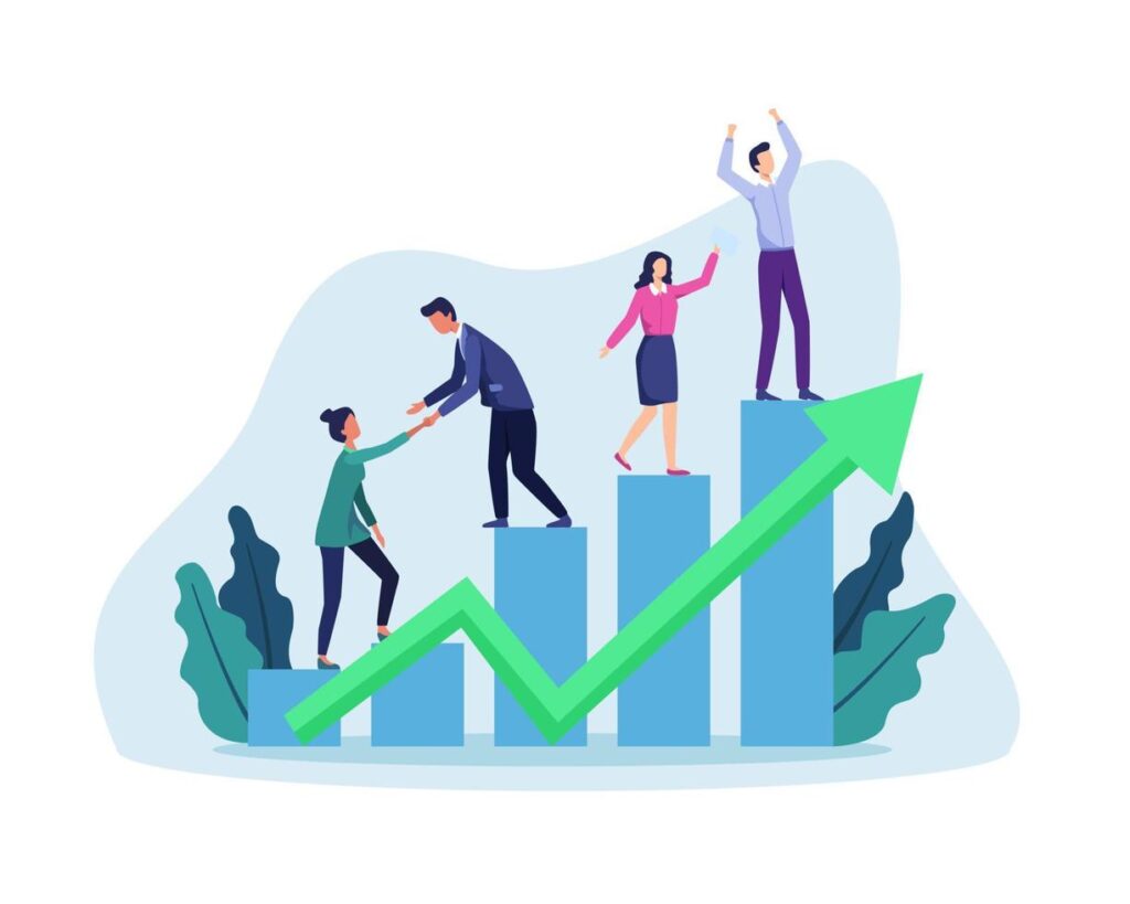 business-growth-illustration-vector